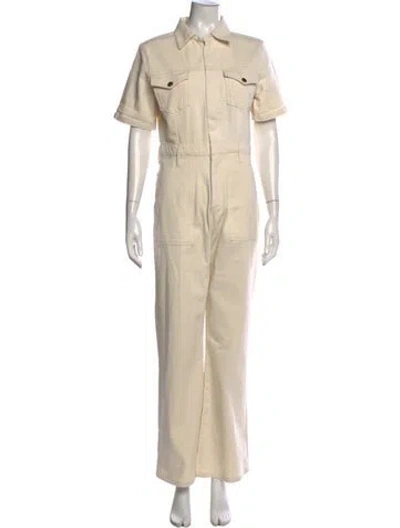 Pre-owned Frame Jumpsuit In White