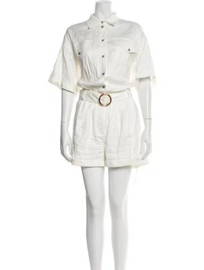 Pre-owned Frame Jumpsuit In White