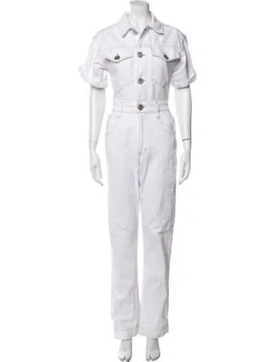 Pre-owned Frame Jumpsuit In White