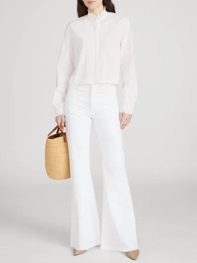 Frame Keepsake Pintuck Blouse In White