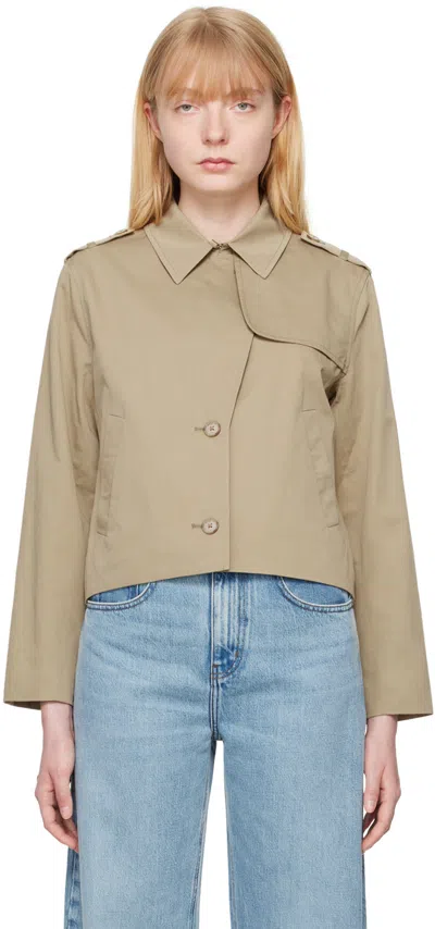 Frame Khaki Button Jacket