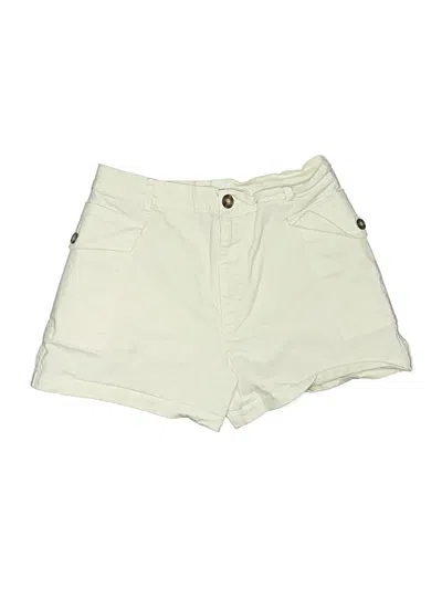 Pre-owned Frame Khaki Shorts In Ivory