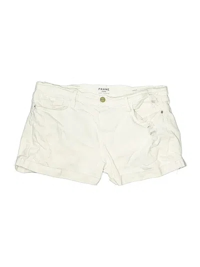 Pre-owned Frame Khaki Shorts In White