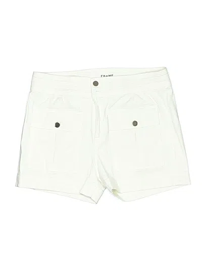 Pre-owned Frame Khaki Shorts In White
