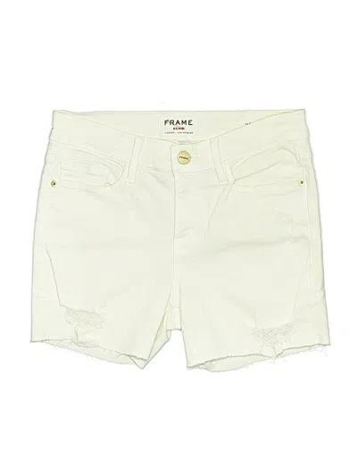 Pre-owned Frame Khaki Shorts In White