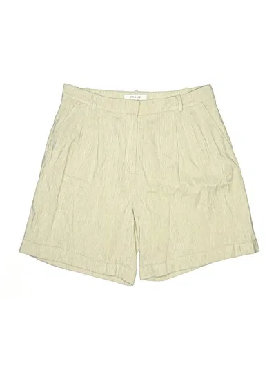 Pre-owned Frame Khaki Shorts In Yellow