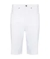 Frame Knee-length Denim Shorts In White