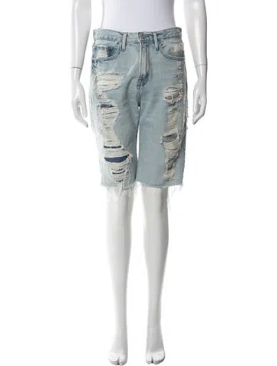Pre-owned Frame Knee-length Shorts In Blue