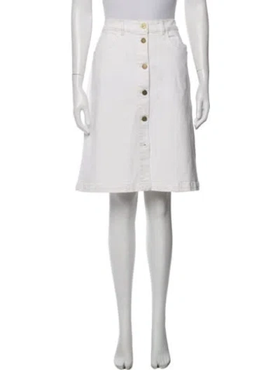 Pre-owned Frame Knee-length Skirt In Neutral