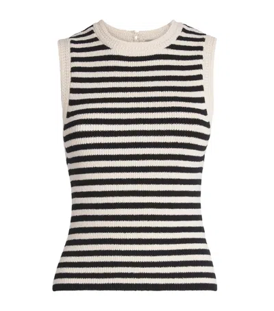 Frame Knitted Stripe Tank Top In Multi