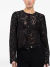 Frame Lace Buttoned Shirt In Multi