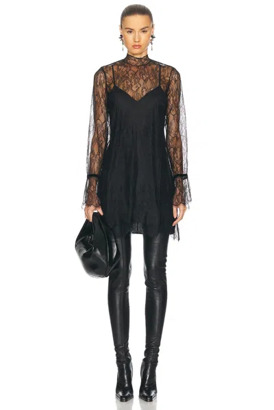 FRAME LACE SHIFT DRESS