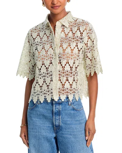 FRAME LACE SHORT SLEEVE SHIRT