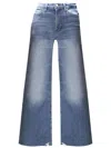 Frame Denim Pixie Easy Lucite Wide Flare Jean In Blue