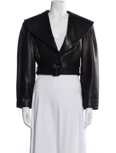 Pre-owned Frame Lamb Leather Jacket In Black
