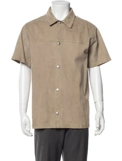 Pre-owned Frame Lamb Leather Jacket In Neutrals