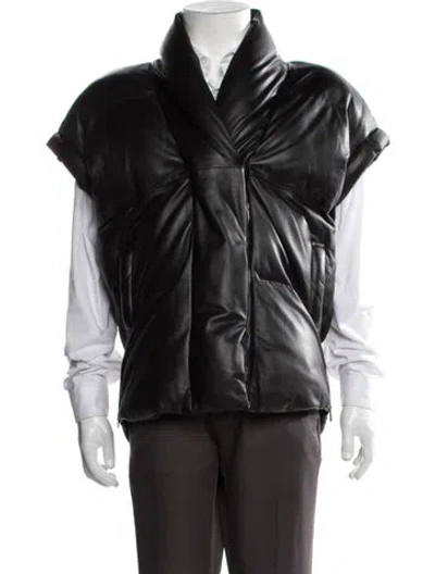 Pre-owned Frame Lamb Leather Vest In Black