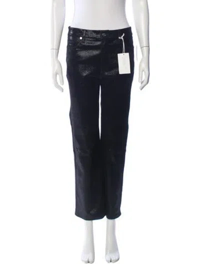 Pre-owned Frame Lamb Leather Wide Leg Pants
