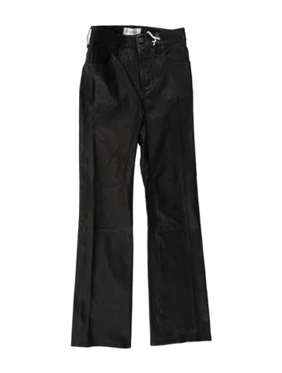 Pre-owned Frame Lamb Leather Wide Leg Pants W/ Tags In Black
