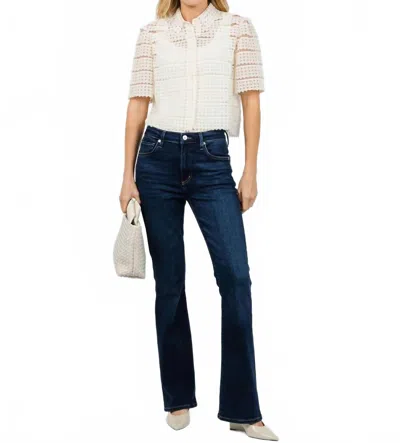 Frame Lattice Crochet Blouse In Cream In White