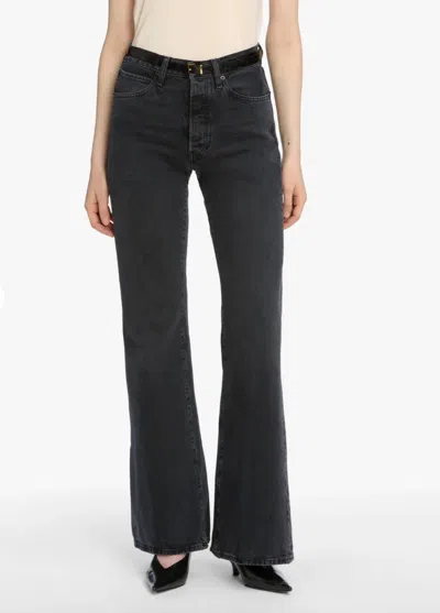 Frame Lax High Rise Flare Jeans In Set List In Multi