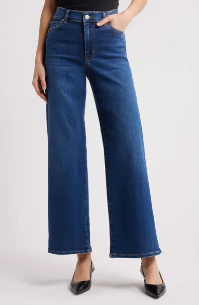Frame Lax High Rise Wide-leg Jeans In Pilot In Blue
