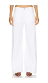 Frame Womens Au Natural Clean The Hang Straight-leg Denim Jeans In White