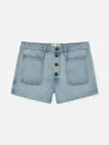 Frame Le Bardot Exposed Button Shorts