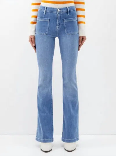 Frame Le Bardot Flare Jeans In Jonah In Multi