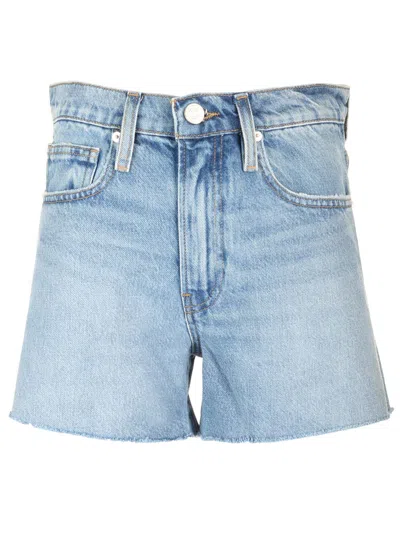 Frame Le Brigette Denim Shorts In Blue