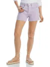 Frame Le Brigette Raw Shorts In Lilac In Multi