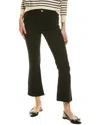 Frame Le Crop Mid-rise Bootcut Corduroy Jeans In Black