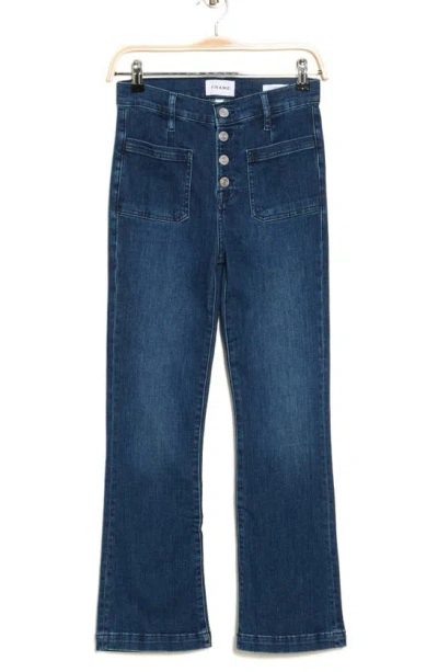 Frame Le Crop Bootcut Jeans In Blue