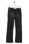 Frame Le Crop Bootcut Leather Pants In Black