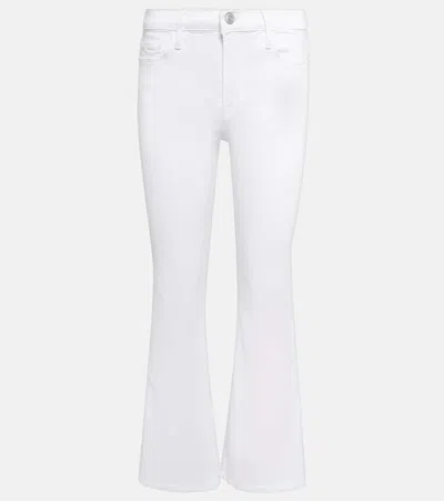 FRAME LE CROP FLARE MINI SLITS HIGH-RISE JEANS