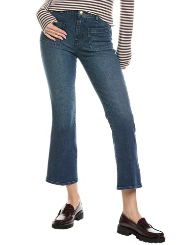 Frame Le Crop Kinmount Clean Mini Boot Bardot Pocket Jean In Blue