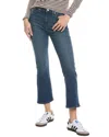 Frame Le Crop Mini Boot Mid-rise Flared Jeans In Blue