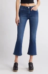 Frame Le One Crop Mini Bootcut Organic Cotton Blend Jeans In Thunderstorm