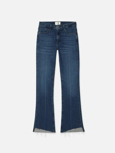 Frame Le Crop Mini Boot Cascade Bootcut Jeans In Blue