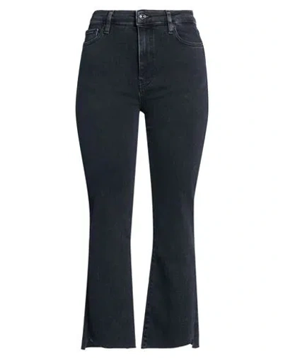 Frame Le Crop Mini Boot Cascade Hem Woman Jeans Blue Size 32 Cotton, Lyocell, Elasterell-p, Elastane