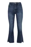 Frame Le Crop Mini Boot Mid-rise Jeans In Denim