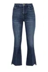 Frame Le Crop Mini Boot Cascade Jeans In Navy