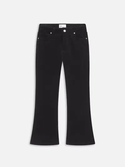 Frame Le Crop Mini Boot Corduroy Bootcut Jeans In Black