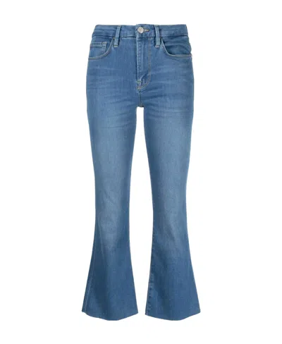 FRAME FRAME MID-RISE CROPPED JEANS