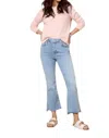 Frame Le Crop Mini Boot Fray Jeans In Colorado In Multi