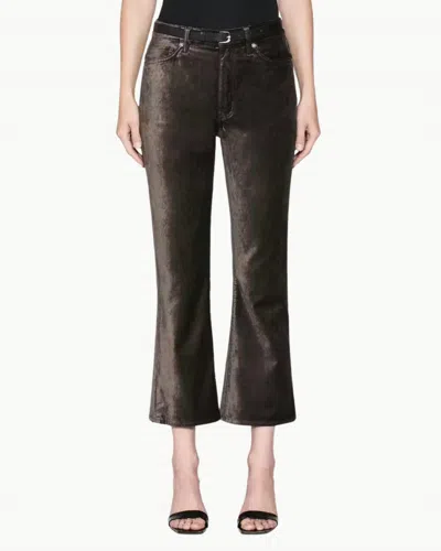 Frame Le Crop Mini Boot In Comet Velvet In Multi