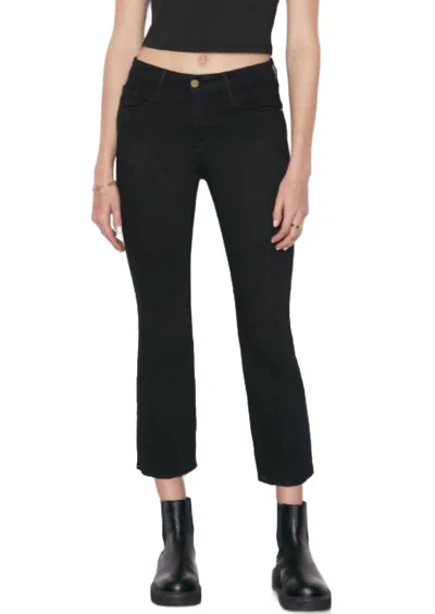 FRAME LE CROP MINI BOOT JEAN IN FILM NOIR
