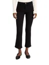 Frame Le Crop Mini Boot Jean In Houndstooth Shine In Black