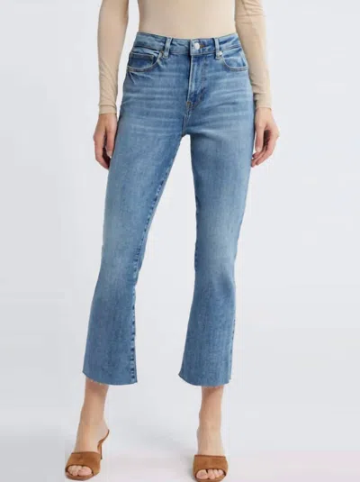 Frame Le Crop Mini Boot Jean In Rowley Raw After In Multi