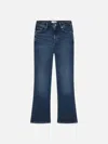 Frame Denim Le Crop Majesty Mini Boot Jean In Multi
